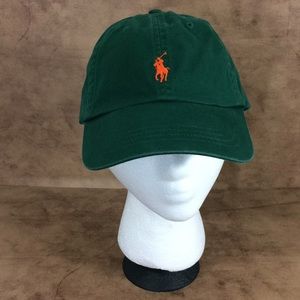 dark green polo hat